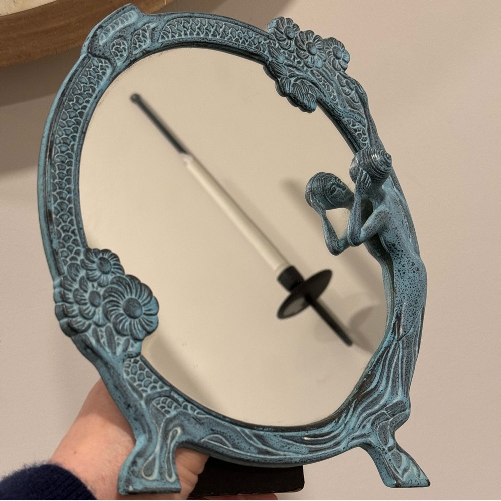 Metal | Lady of the Lake | Mirror 12”| BLUEBONNET VINTAGE